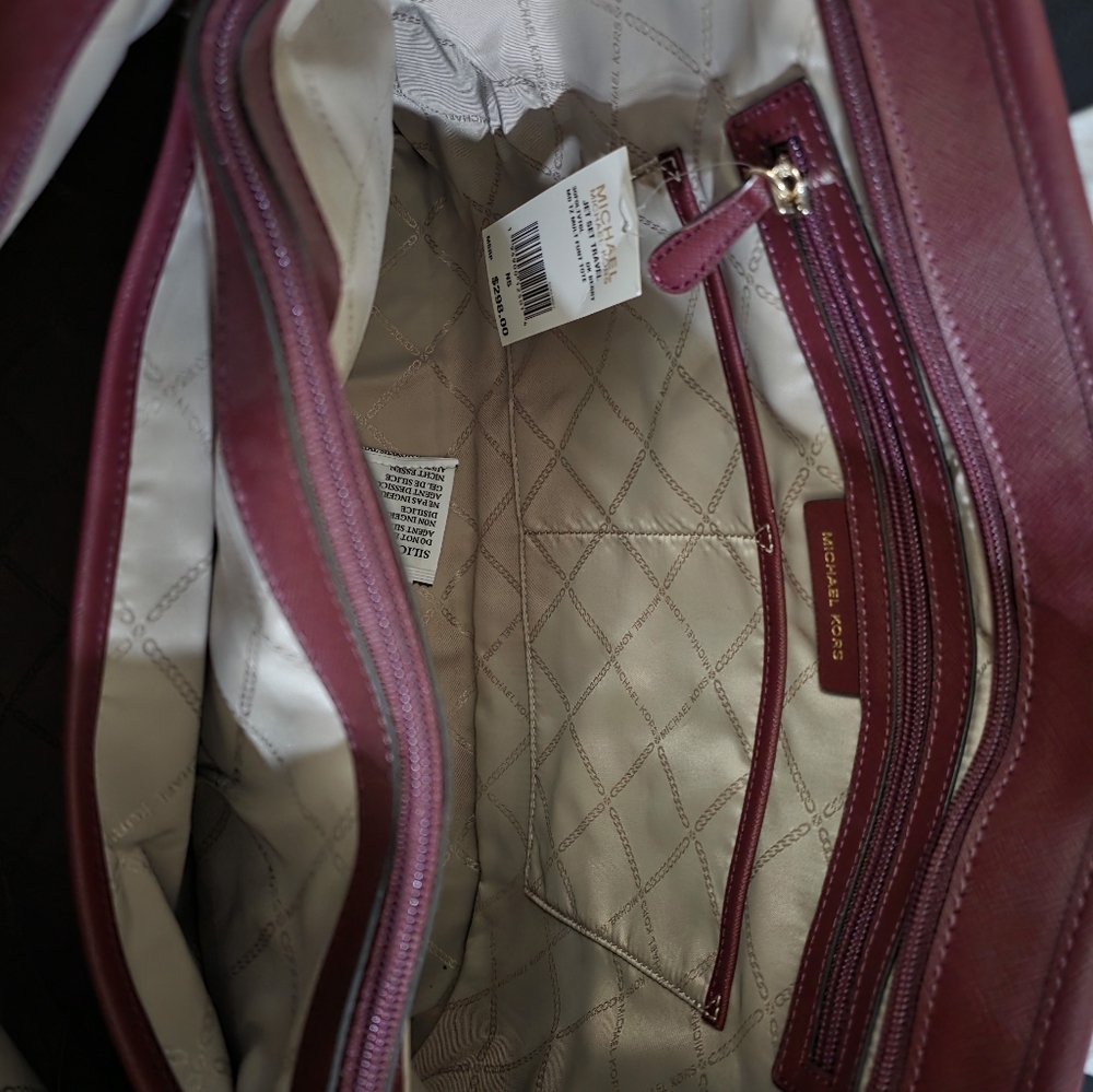 Michael Kors Burgundy Shoulder Bag - Picture 4 of 4